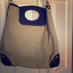 Henri Bendel Crossbody Canvas Bag